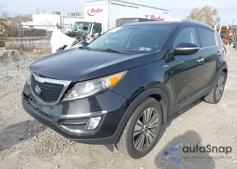 2016 Kia Sportage Ex из США, поврежденный, VIN KNDPCCAC4G7847041